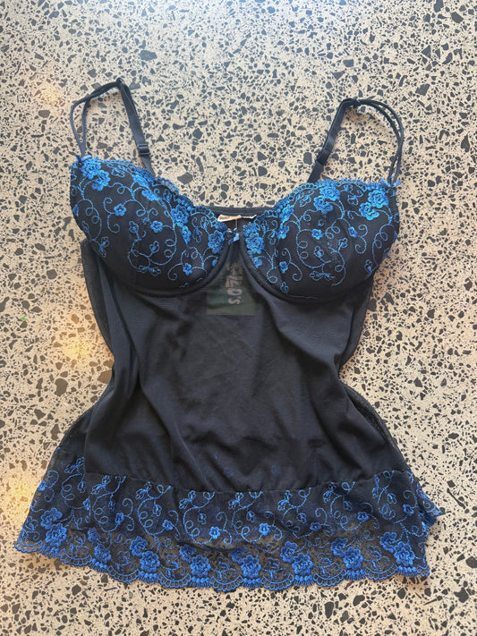 Black & Blue Cami - S