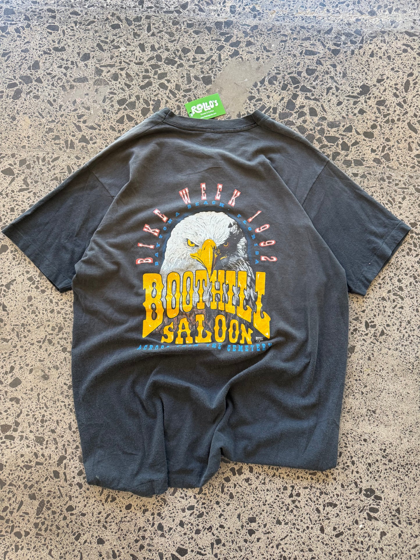 90's Graphic Bike Week Saloon T-shirt - 2XL