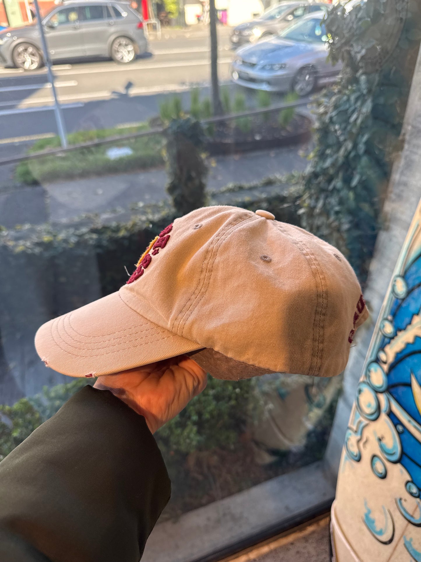 Beige Crush Style Cap