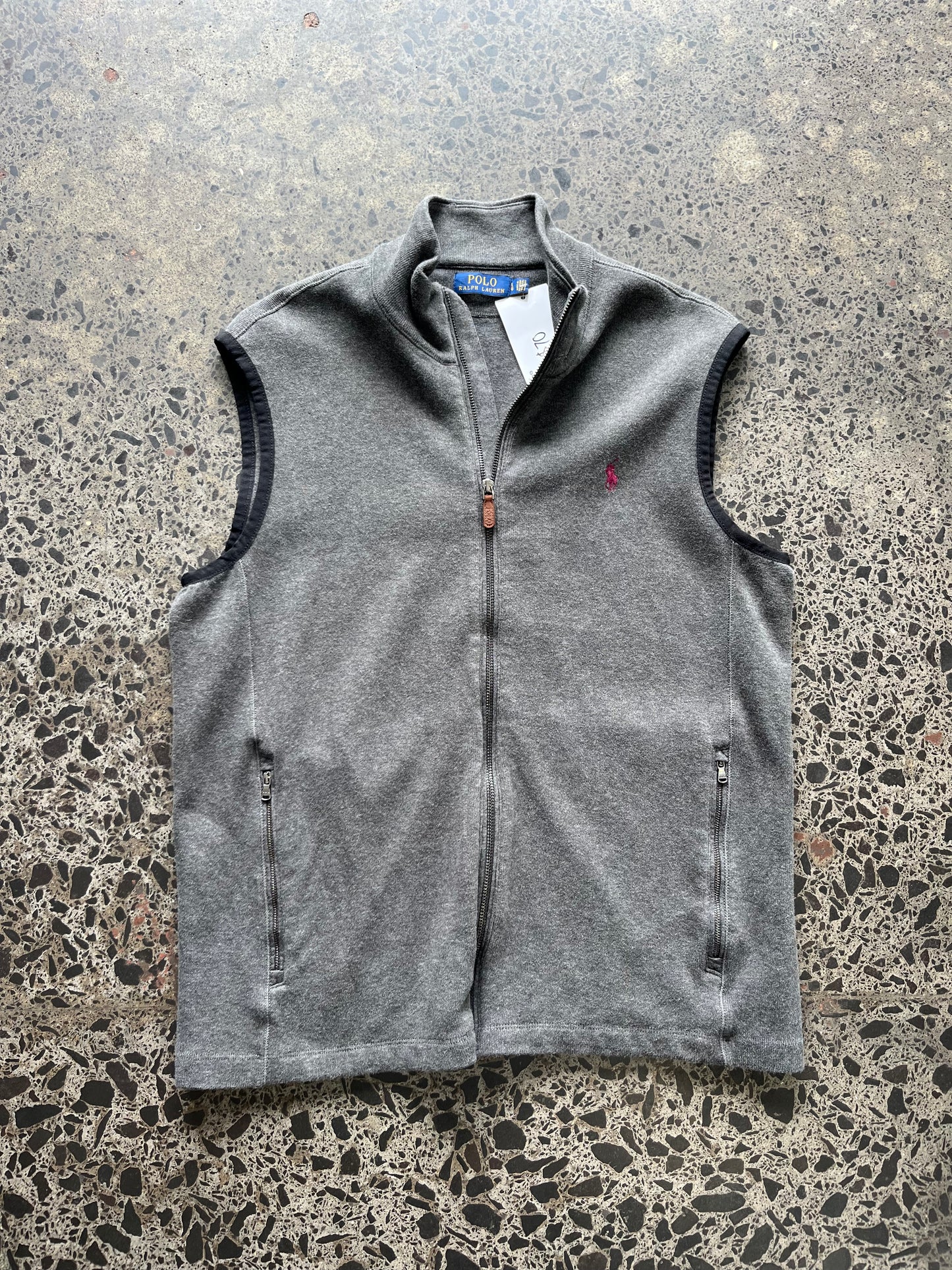 Grey Tommy Hilfiger Knit Vest - Large