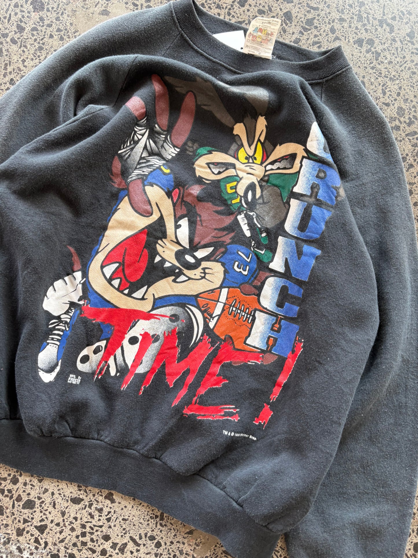 90's Crazy Taz Graphic Crewneck - XL