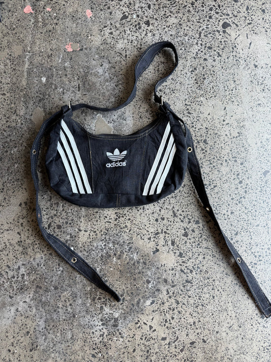 Black Denim Adidas Rework Handbag