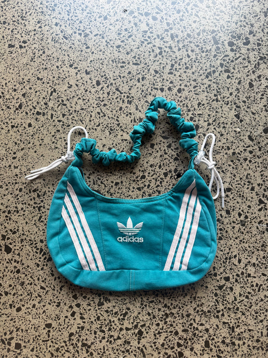 Blue Rework Adidas Scrunchy Shoulder Bag