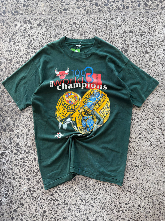 1993 Chicago Bulls World Champions T-shirt - XL