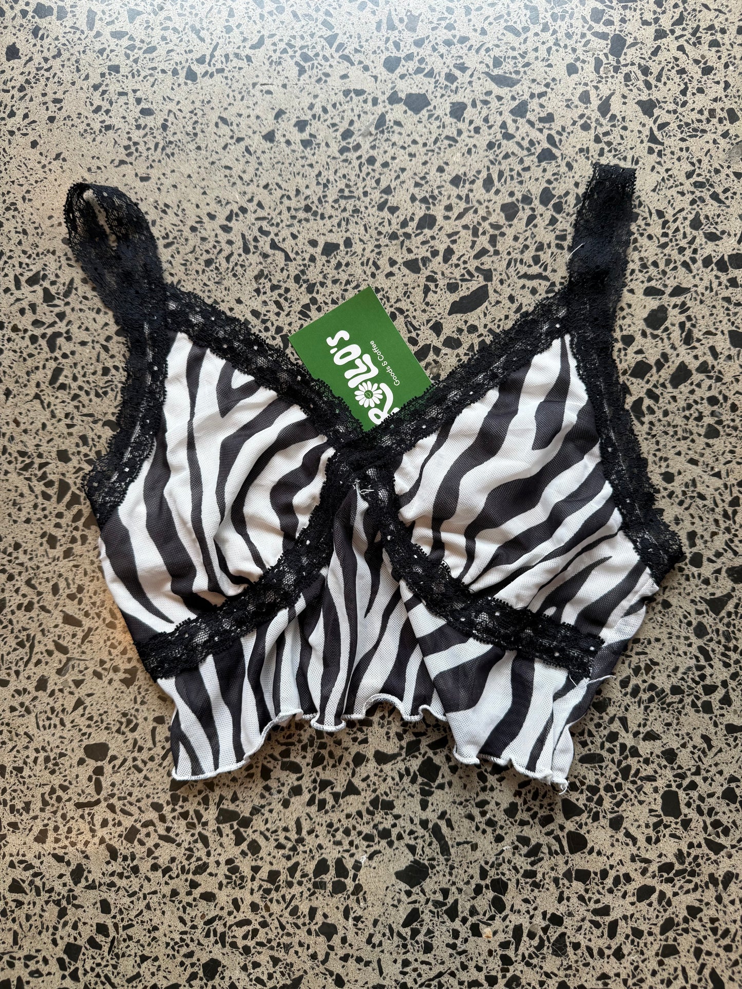 Black & White Bralette - S