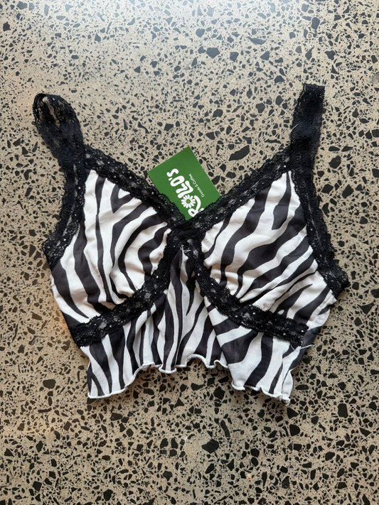 Black & White Bralette - S