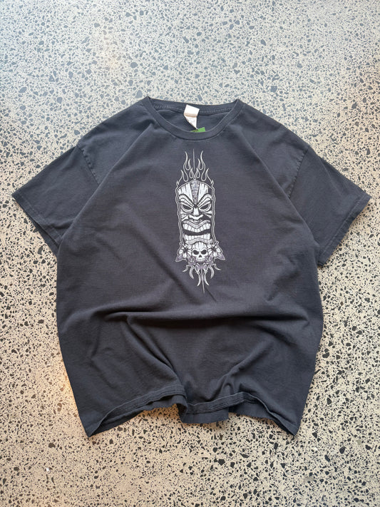 Tiki Flame & Skull Tee - XL