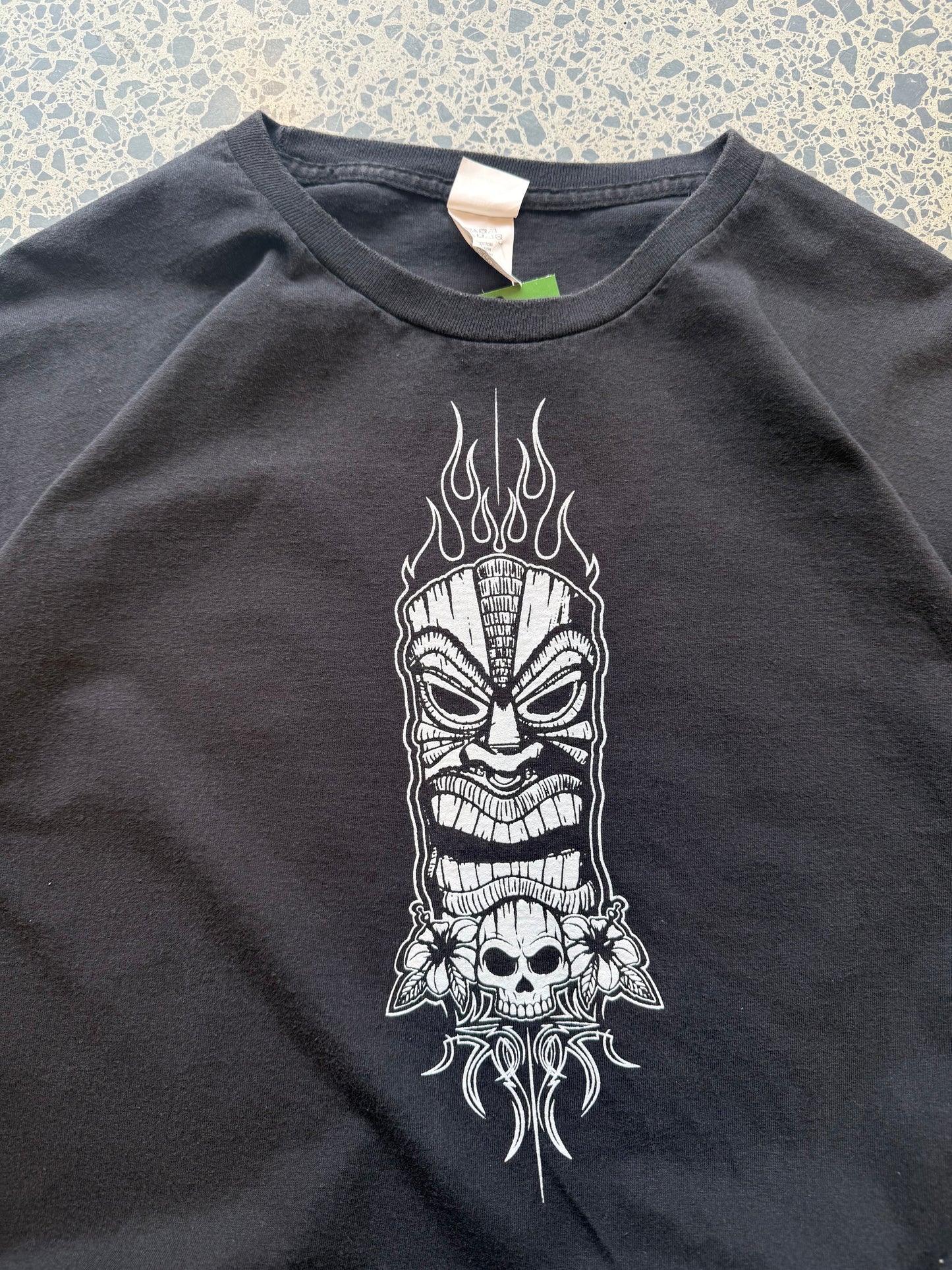 Tiki Flame & Skull Tee - XL