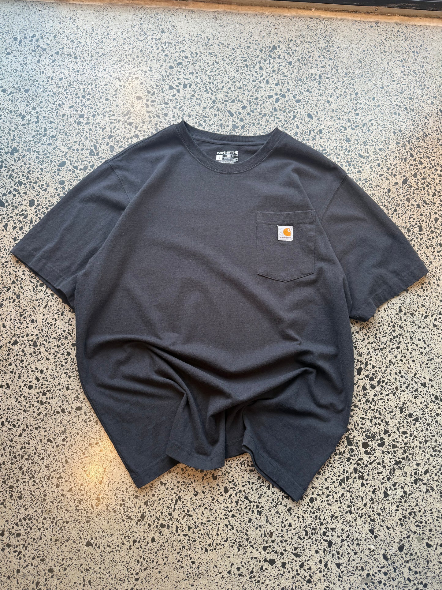 Black Carhartt Pocket Tee - L