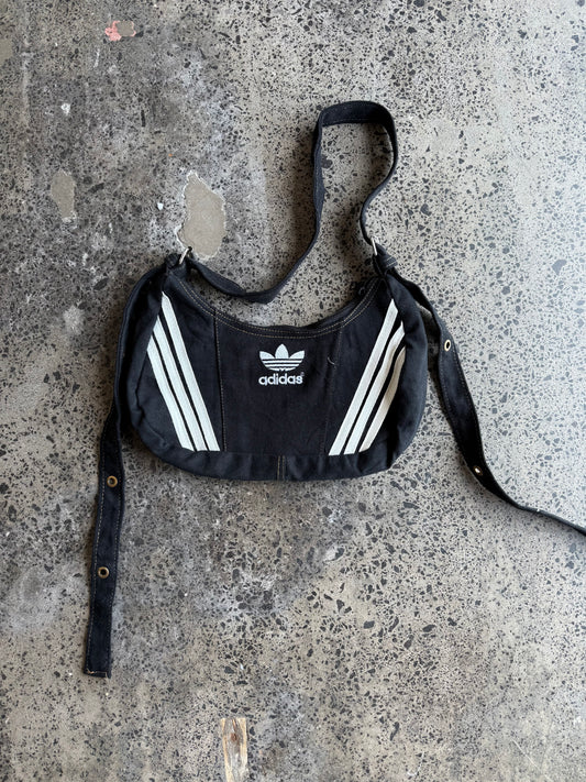 Black Denim Adidas Rework Handbag