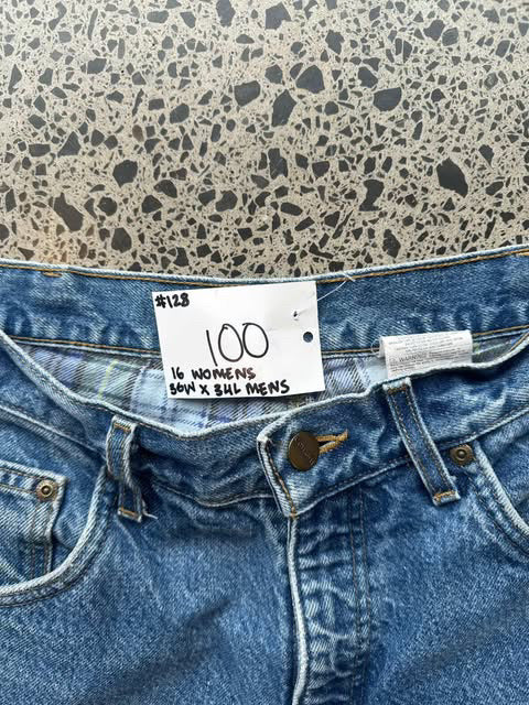 Womens Blue Denim - 16/ 36W 34L #128