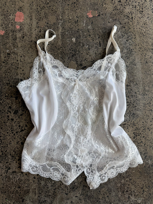 White Lace Cami - S