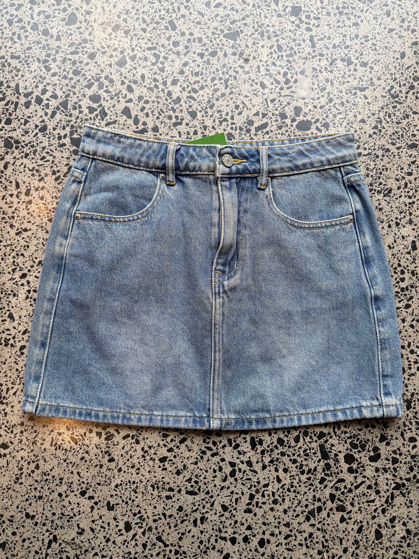 Light Blue Denim Mini Skirt - XS
