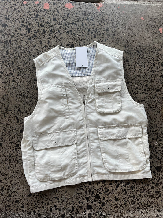 Cream Utility Vest - Large