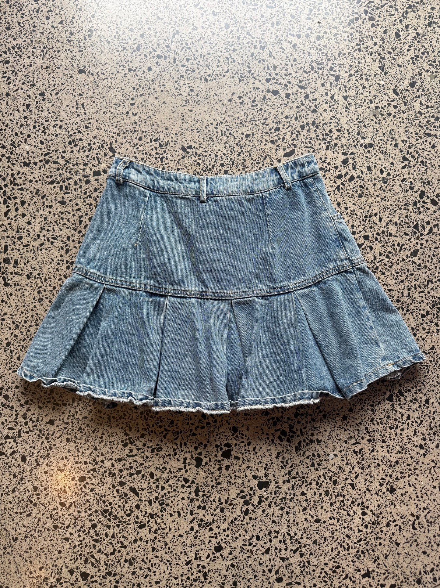 Mid blue Denim Mini Skirt - XS