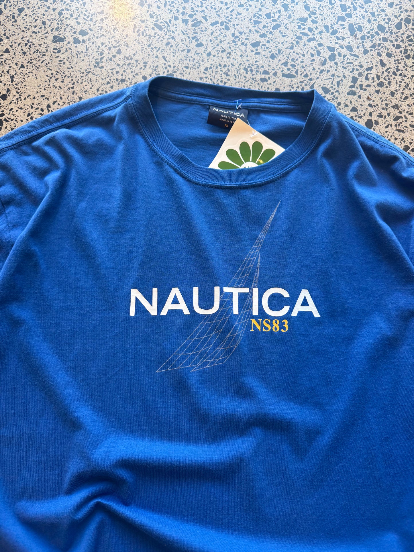 Blue Nautica Logo Tee - XL
