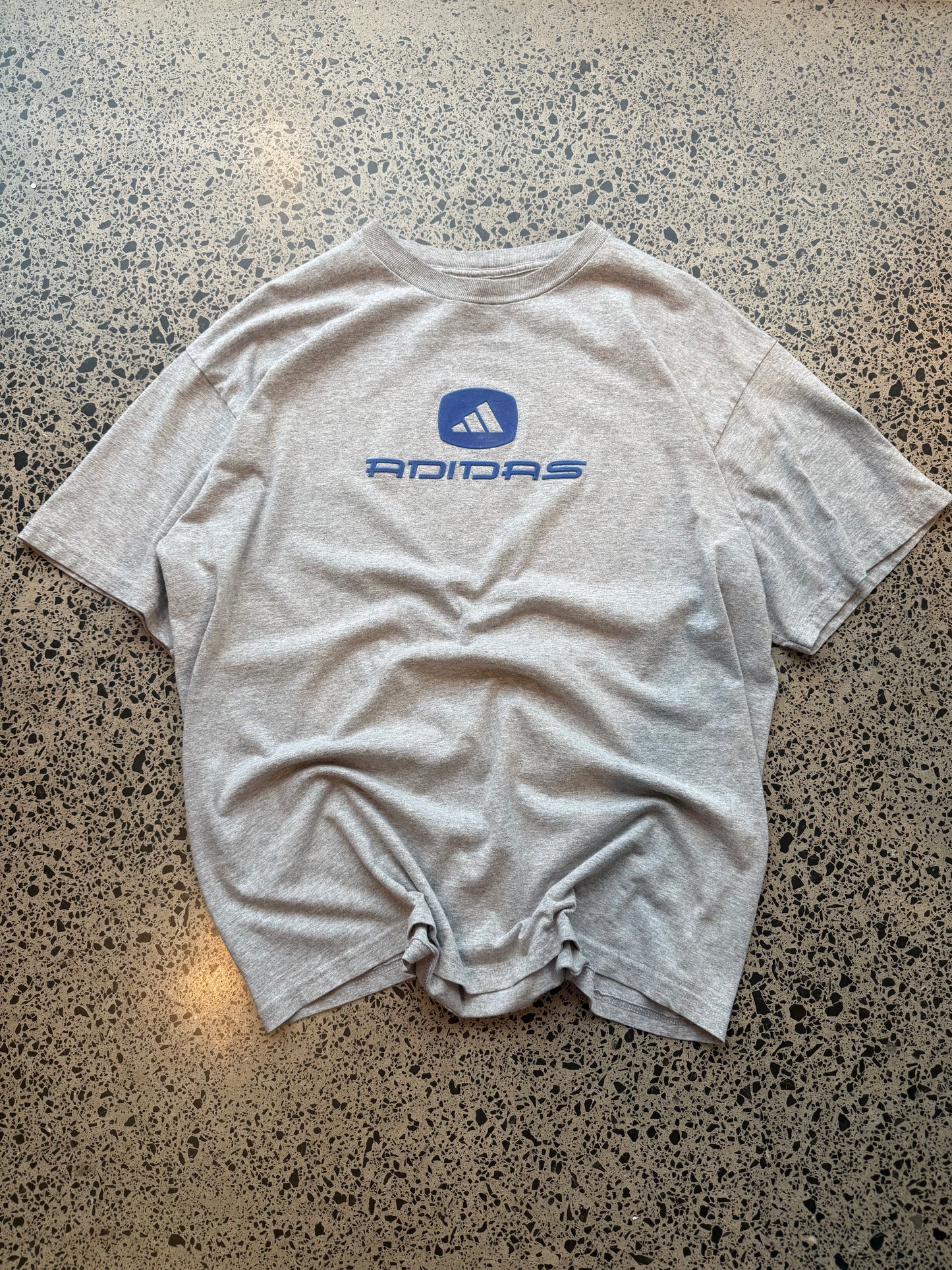 Late 90's Velvet Adidas Logo Tee - L