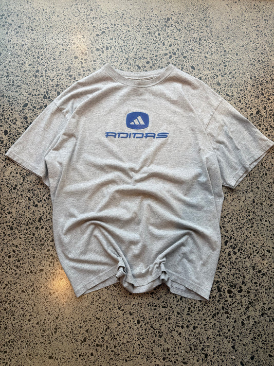 Late 90's Velvet Adidas Logo Tee - L