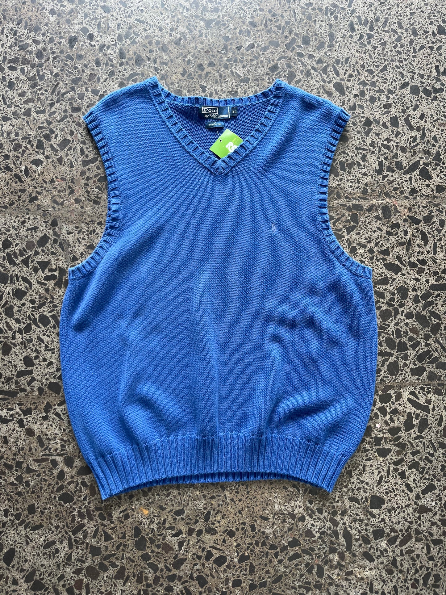 Blue Ralph Lauren Knit Vest - XL