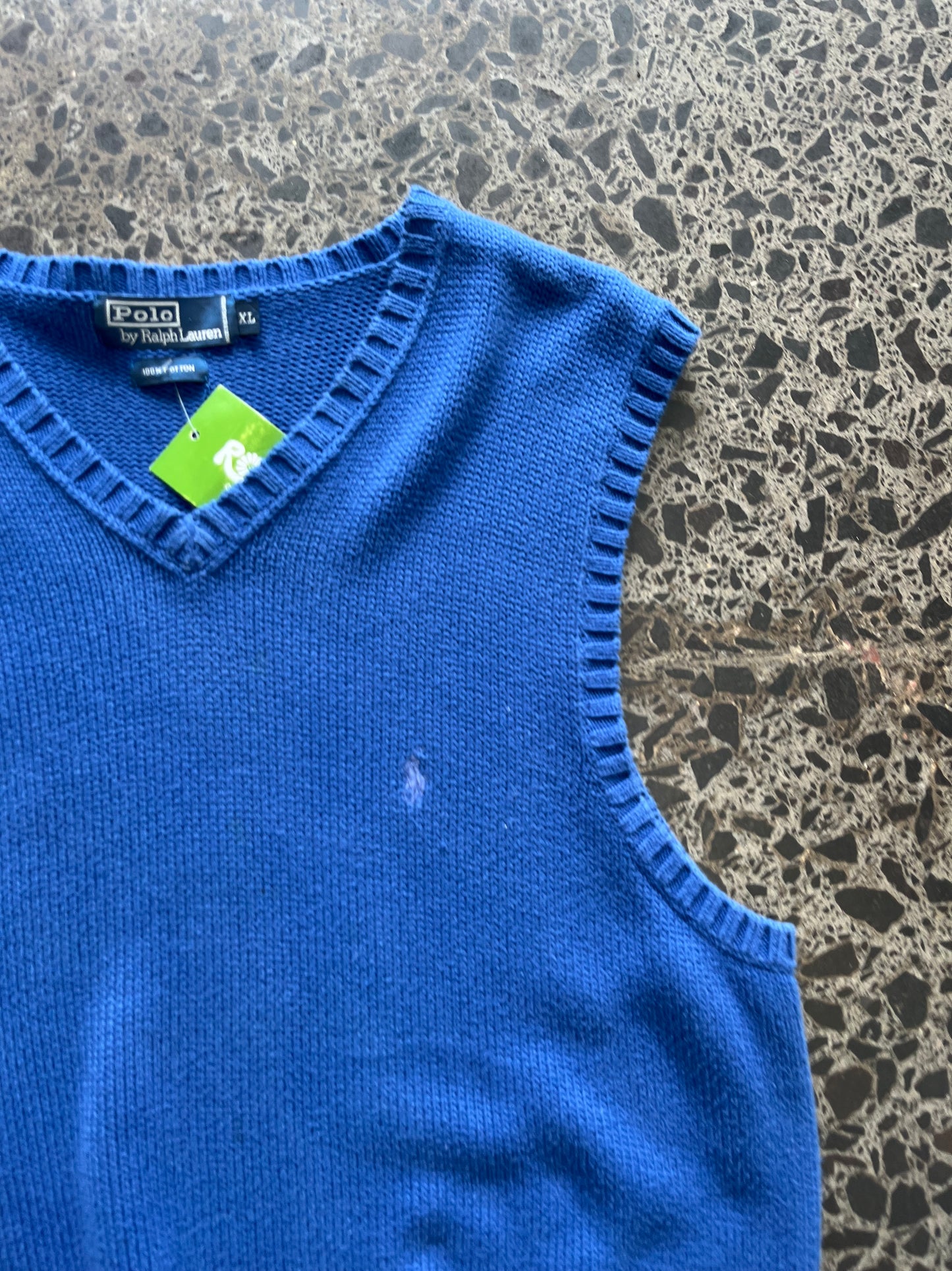 Blue Ralph Lauren Knit Vest - XL