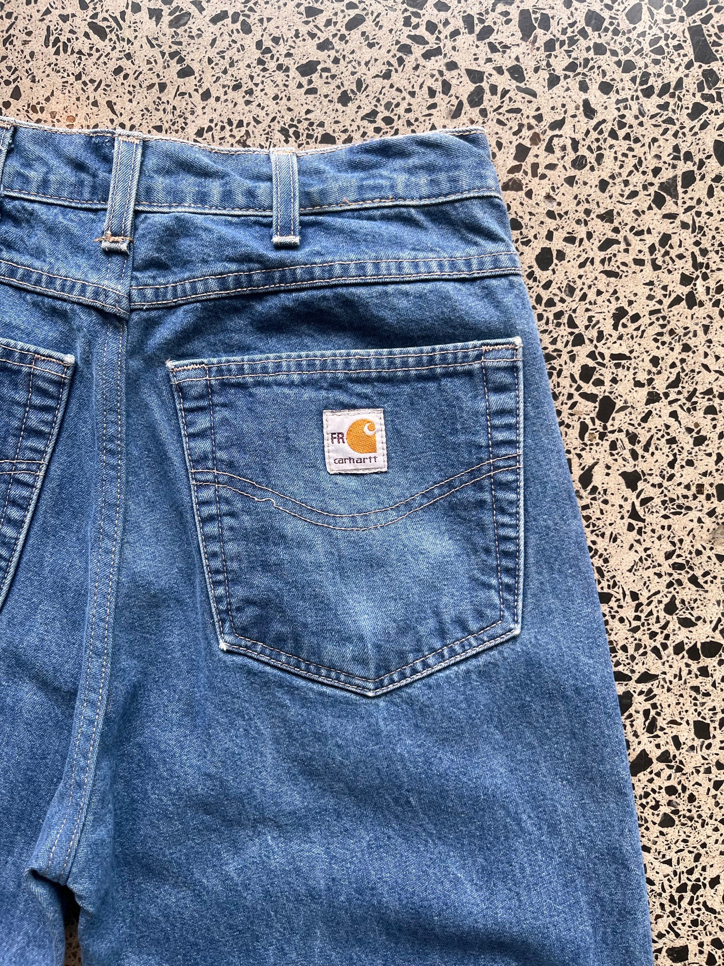 Carhartt Dark Blue Denim Jeans - 30W by 32L