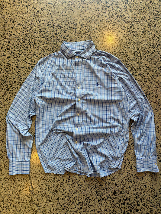 Ralph Lauren Checkered Button Up Shirt - M