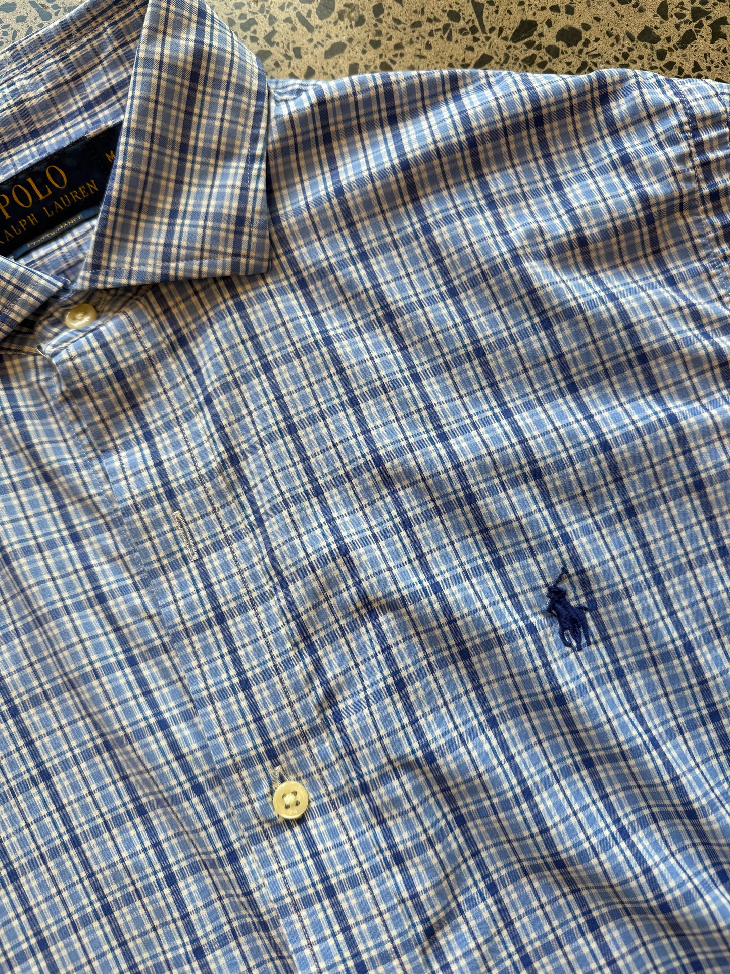 Ralph Lauren Checkered Button Up Shirt - M