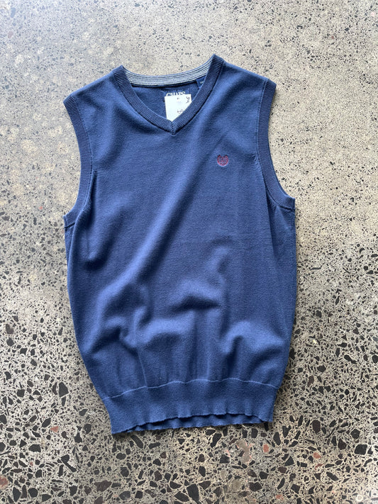 Blue Chaps by Ralph Lauren Knit Vest - Small