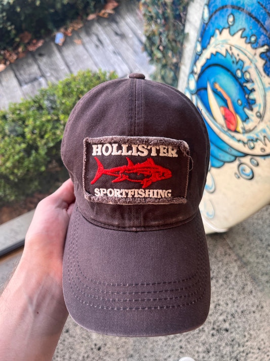 Faded Navy Hollister Sports Fishing Cap