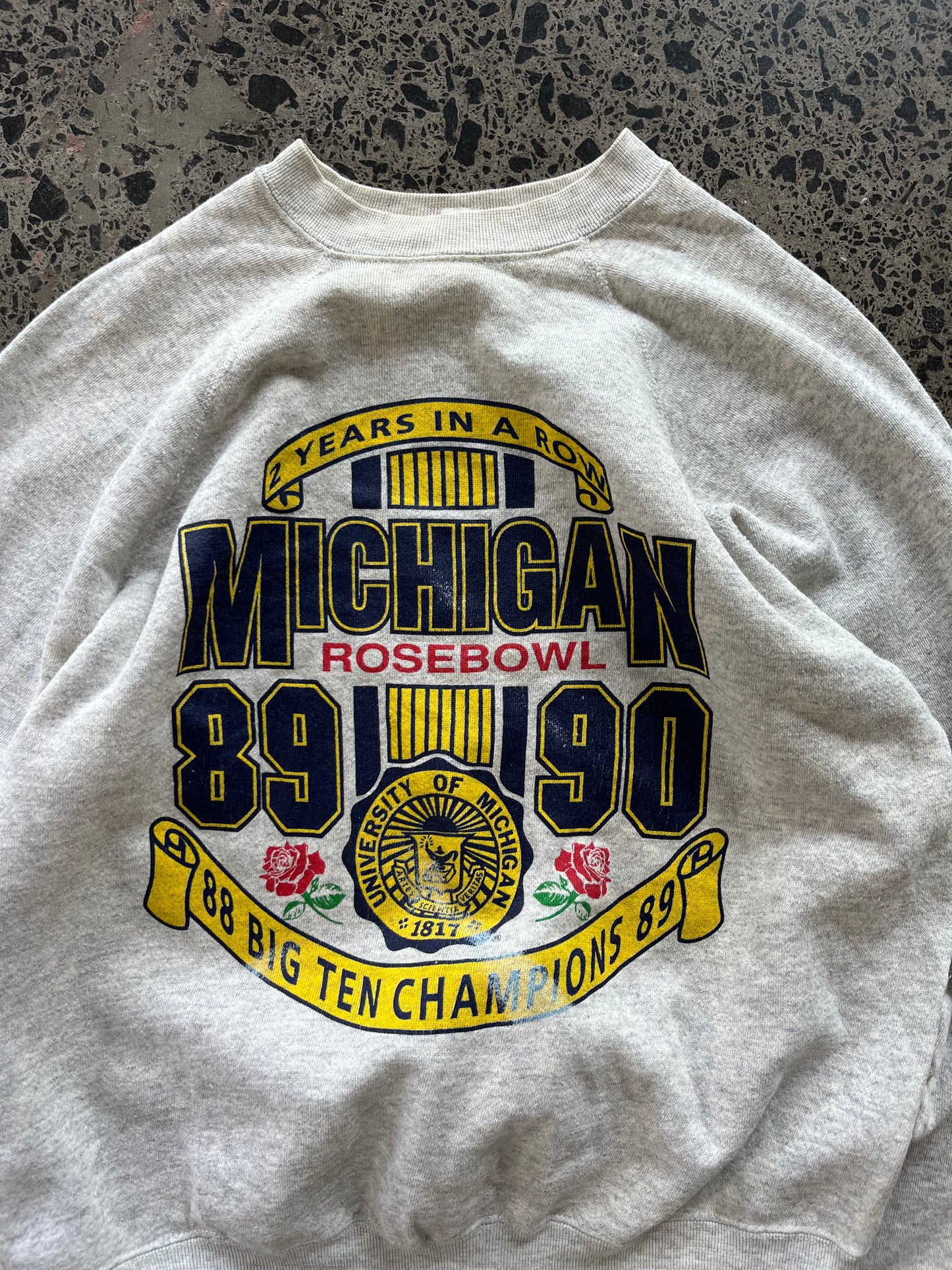 90's USA Michigan Rosebowl Crewneck - Womens Large