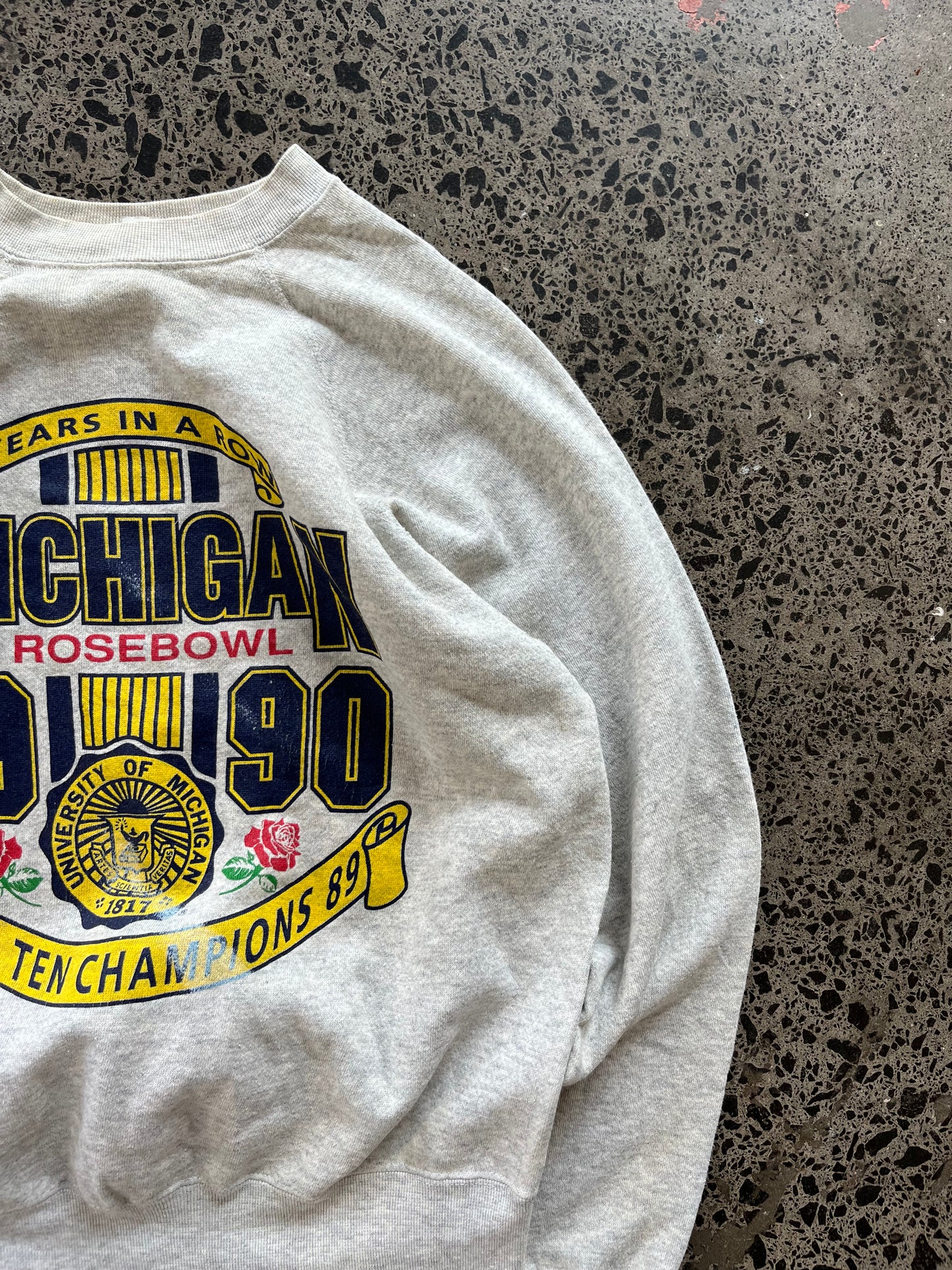 90's USA Michigan Rosebowl Crewneck - Womens Large