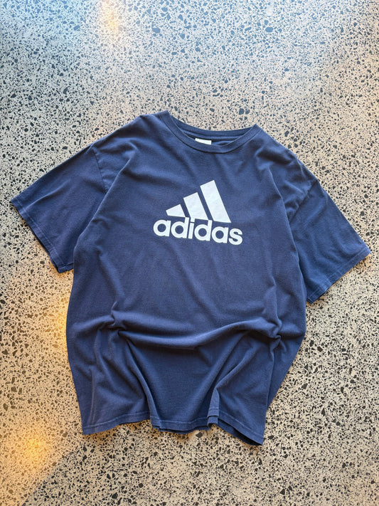 90's Adidas Logo Tee - L