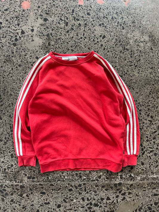 y2k Adidas 3 Striped Crewneck - Womens M