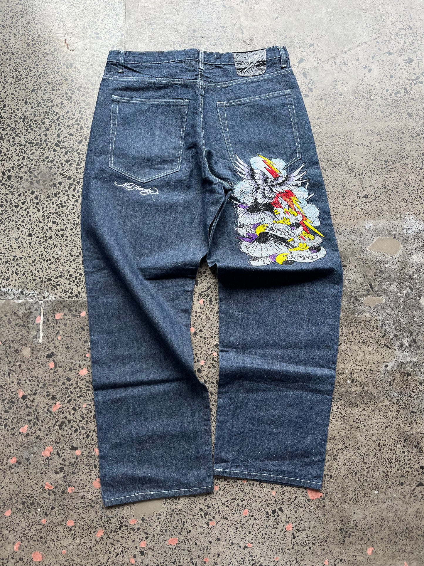 Dead Stock Ed Hardy Denim Jeans 42W x 34L