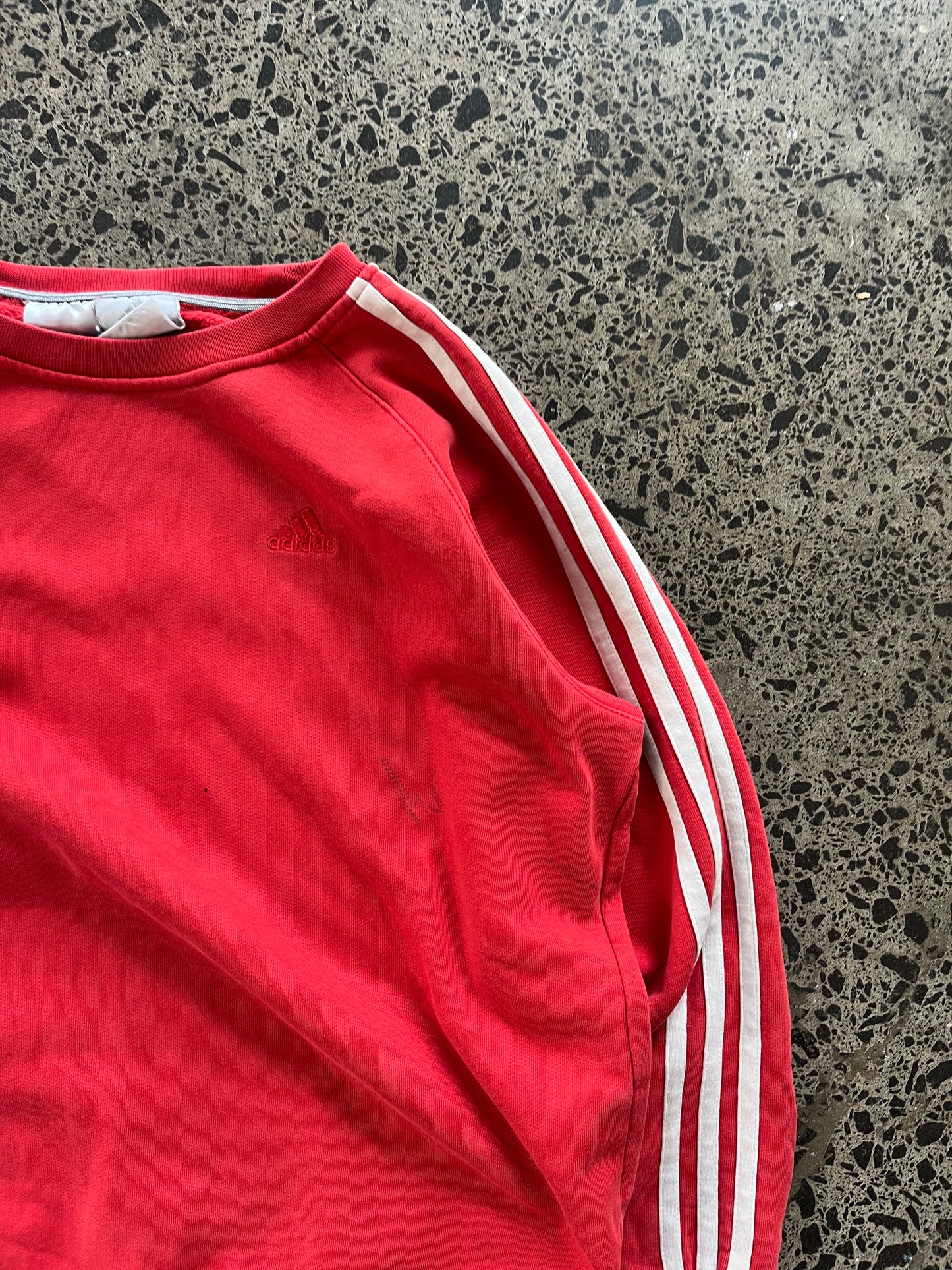 y2k Adidas 3 Striped Crewneck - Womens M