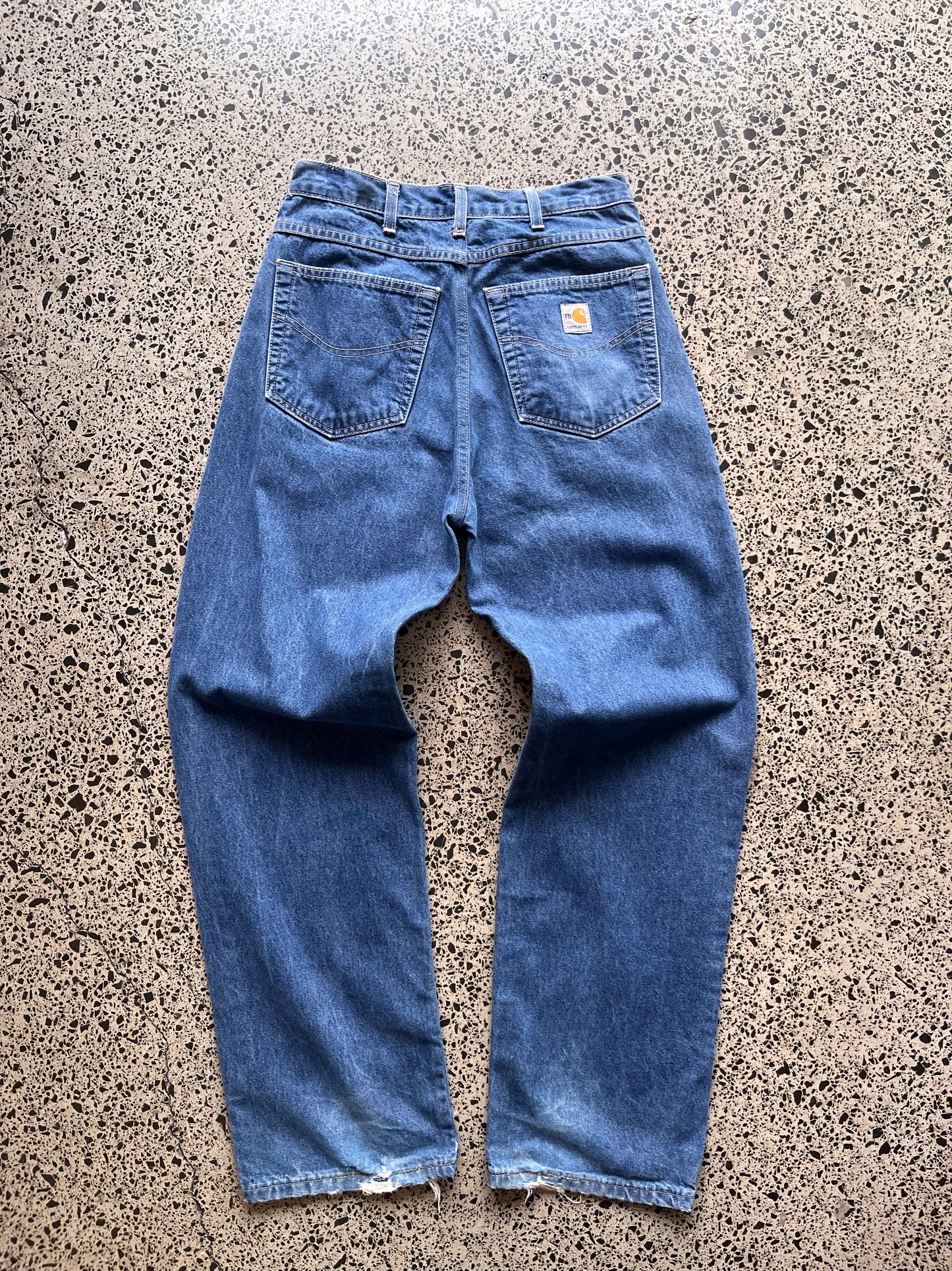 Carhartt Dark Blue Denim Jeans - 30W by 32L