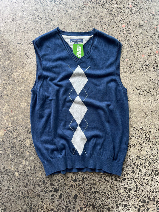 Tommy Hilfiger Diamond Pattern Vest - Large