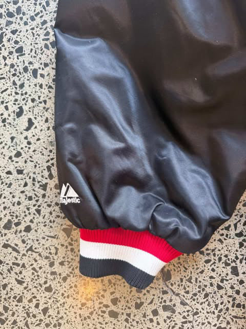 Early 2000’s Portland NBA  'Trail Blazers' Black Bomber Jacket - 3XL
