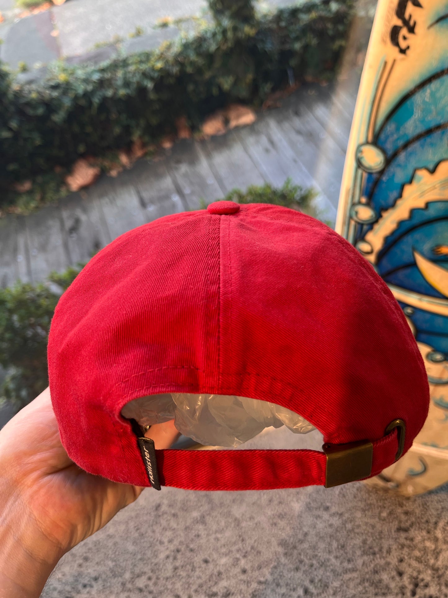 Hollister ‘Rocky Longboard’ Red Cap