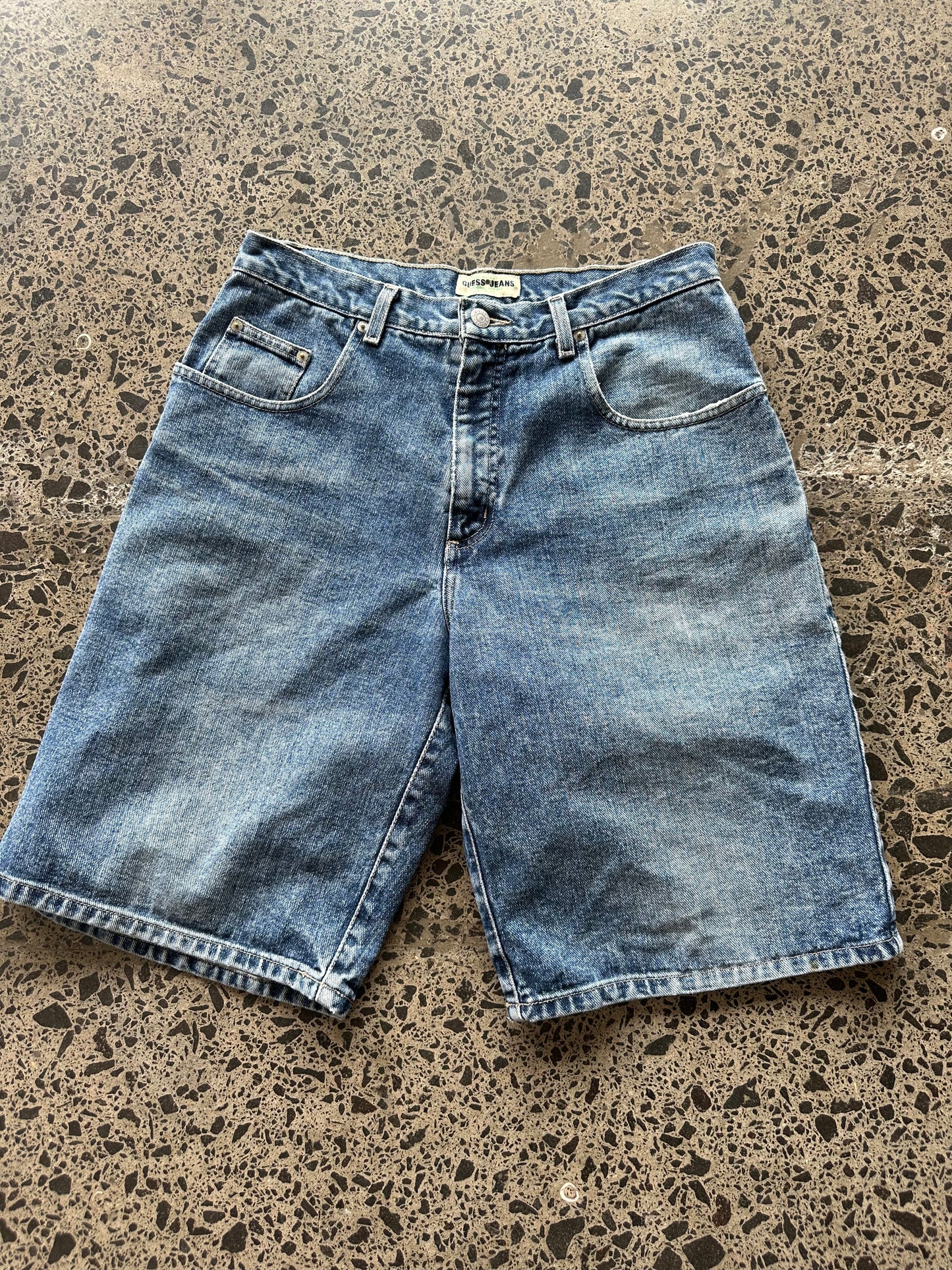 Guess Mid Wash Denim Jorts - 30W