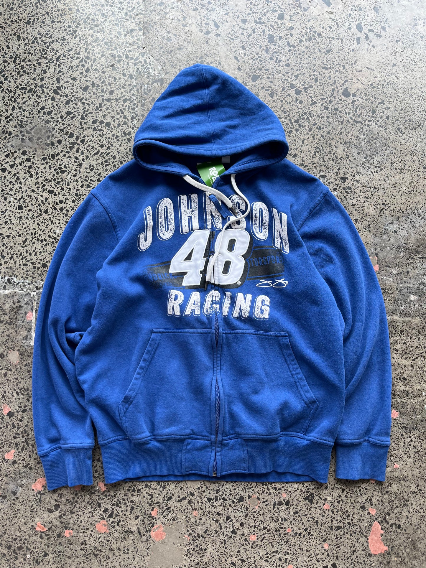 Racing 'Johnson 48' Blue Hoodie - Large