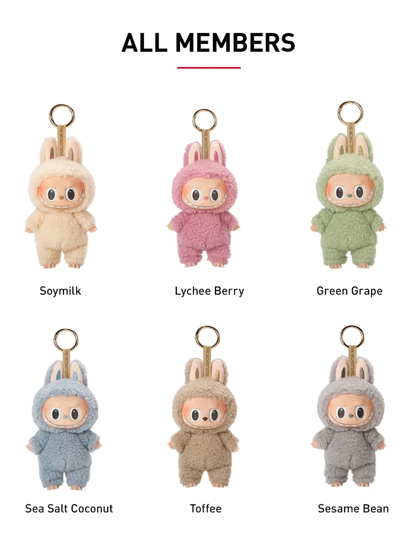 Labubu Pop Mart The Monsters Tasty Macarons Vinyl Plush Pendant Single Blind Box