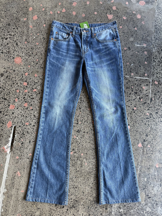 Mid Wash Levi Flares - 8