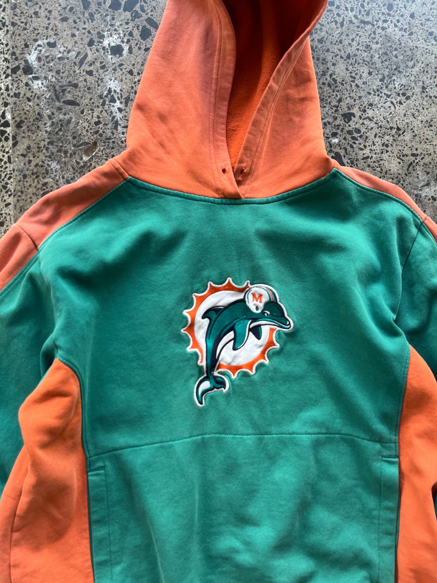 Miami Dolphins two-toned Hoodie - Womens Medium