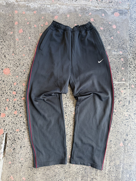 Women's Black Nike Trackies with red Stripes - S/M