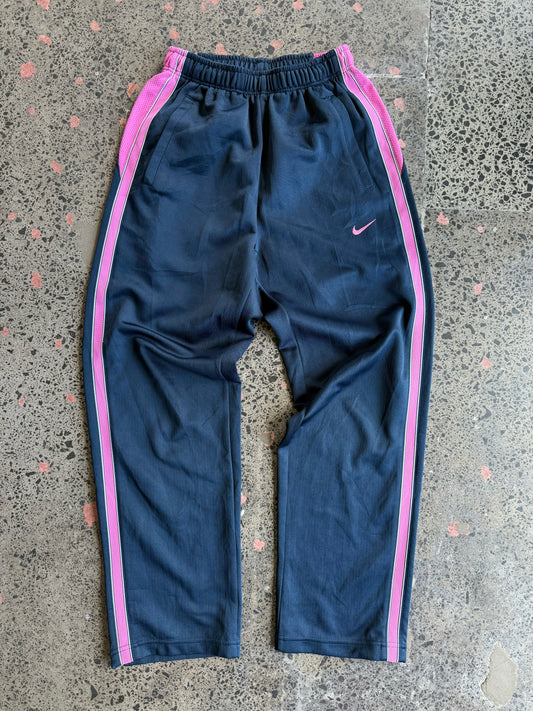 Women's Navy & Pink Nike Trackies - XS