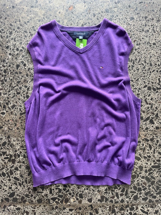 Purple Tommy Hilfiger Knit Vest - 2XL