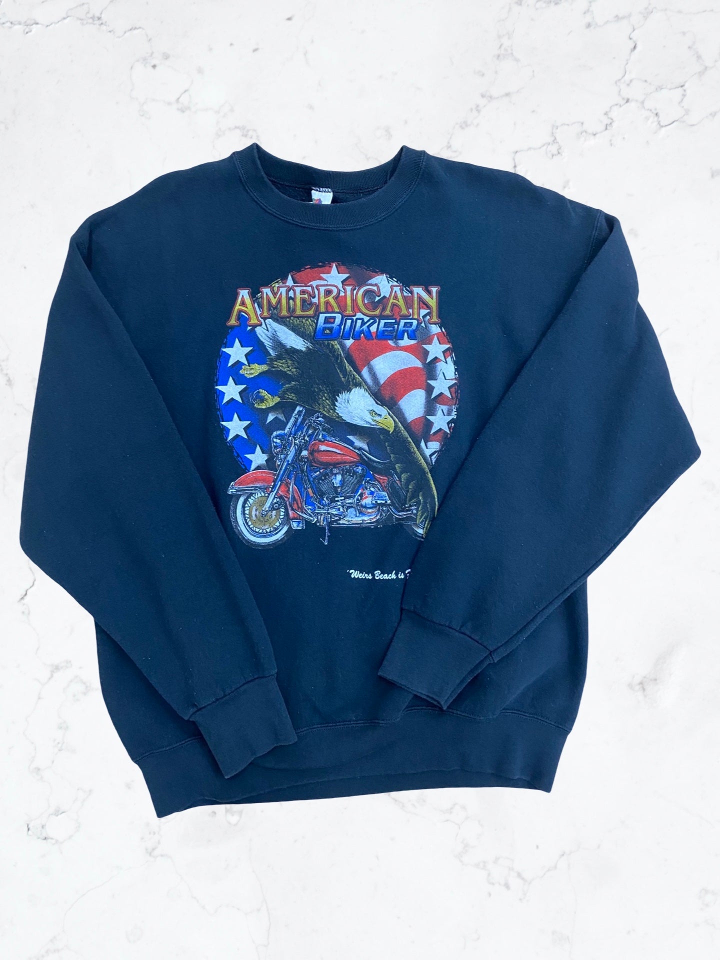 American Biker Eagle Crewneck