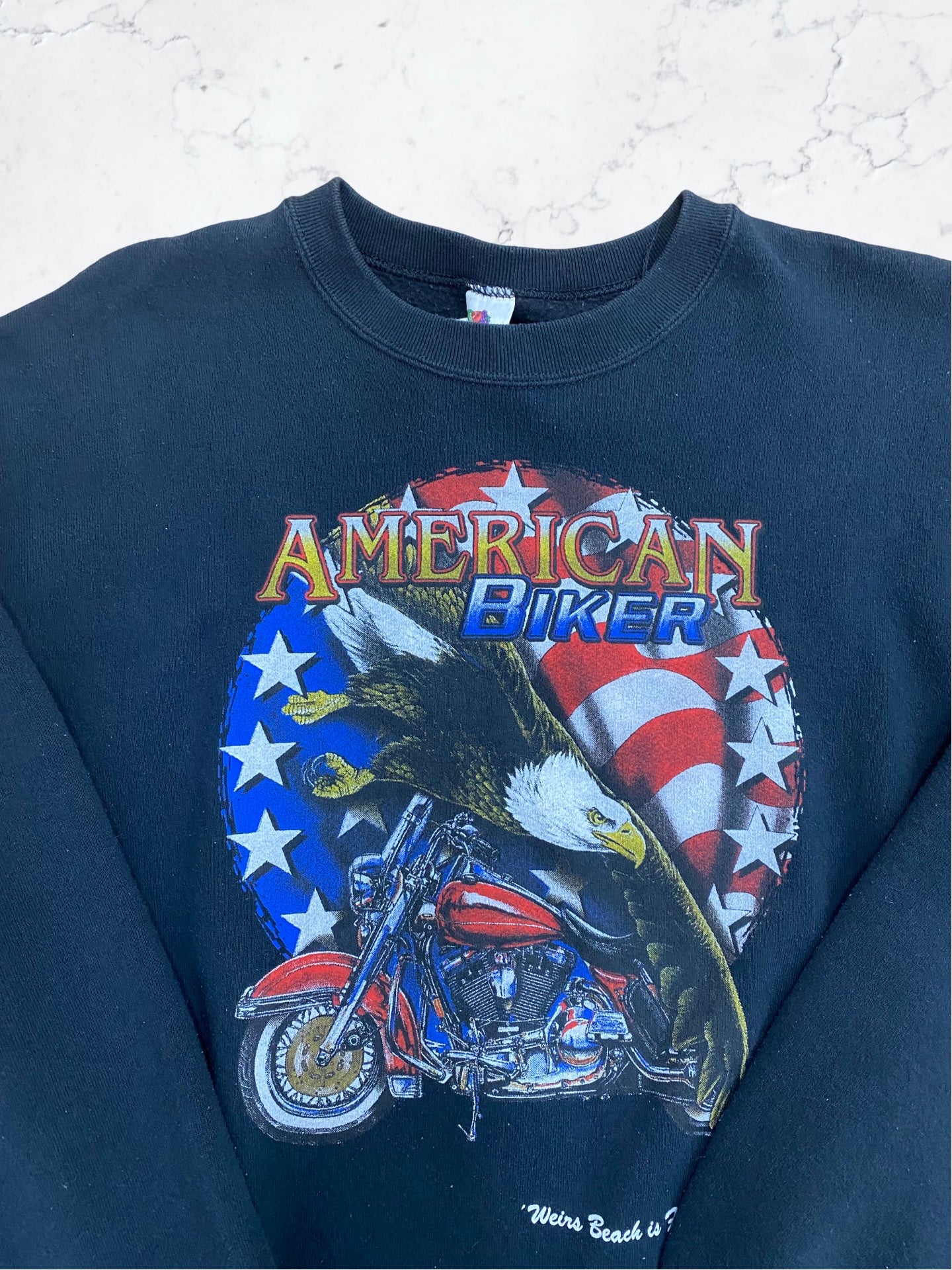 American Biker Eagle Crewneck