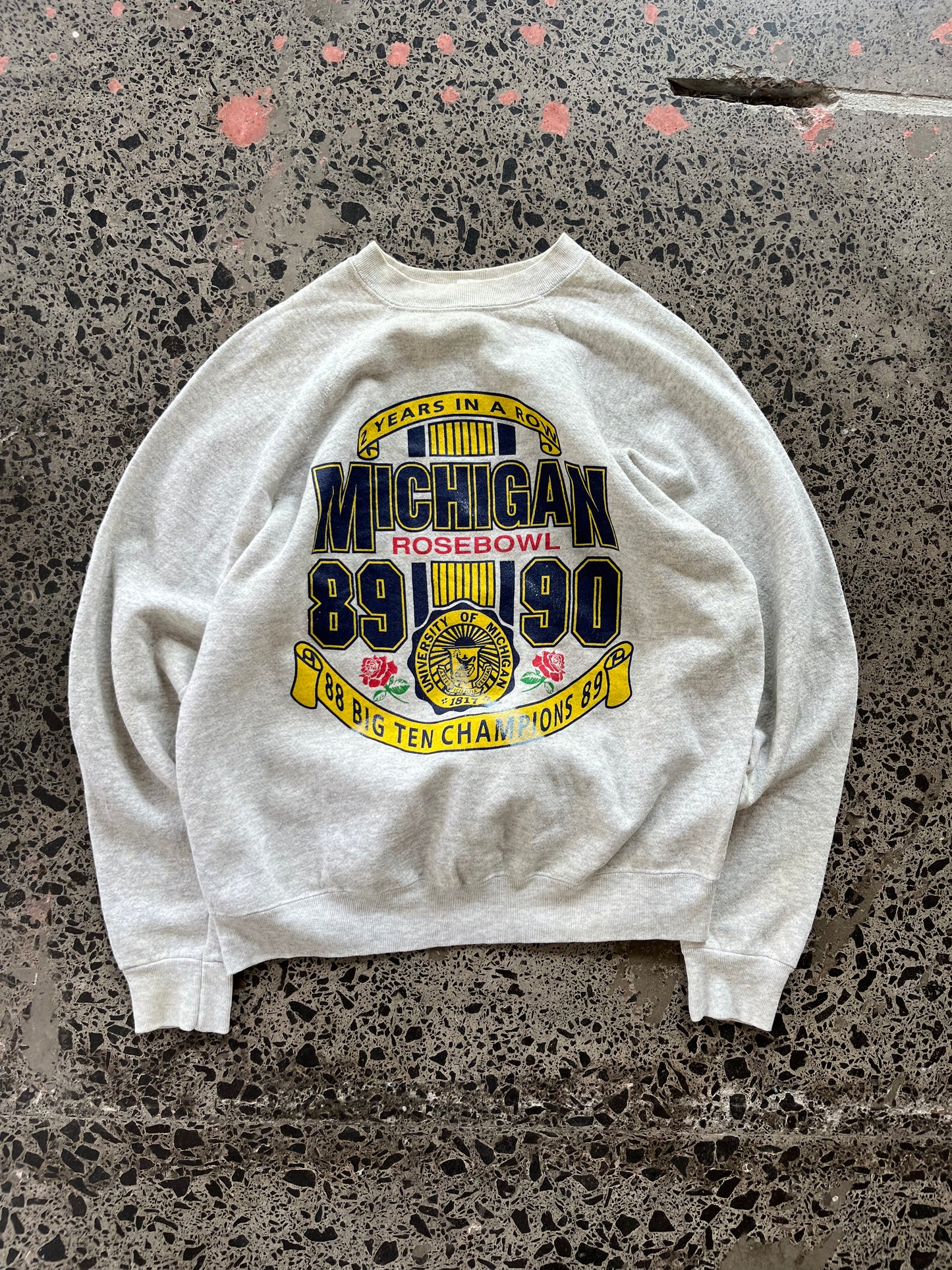 90's USA Michigan Rosebowl Crewneck - Womens Large